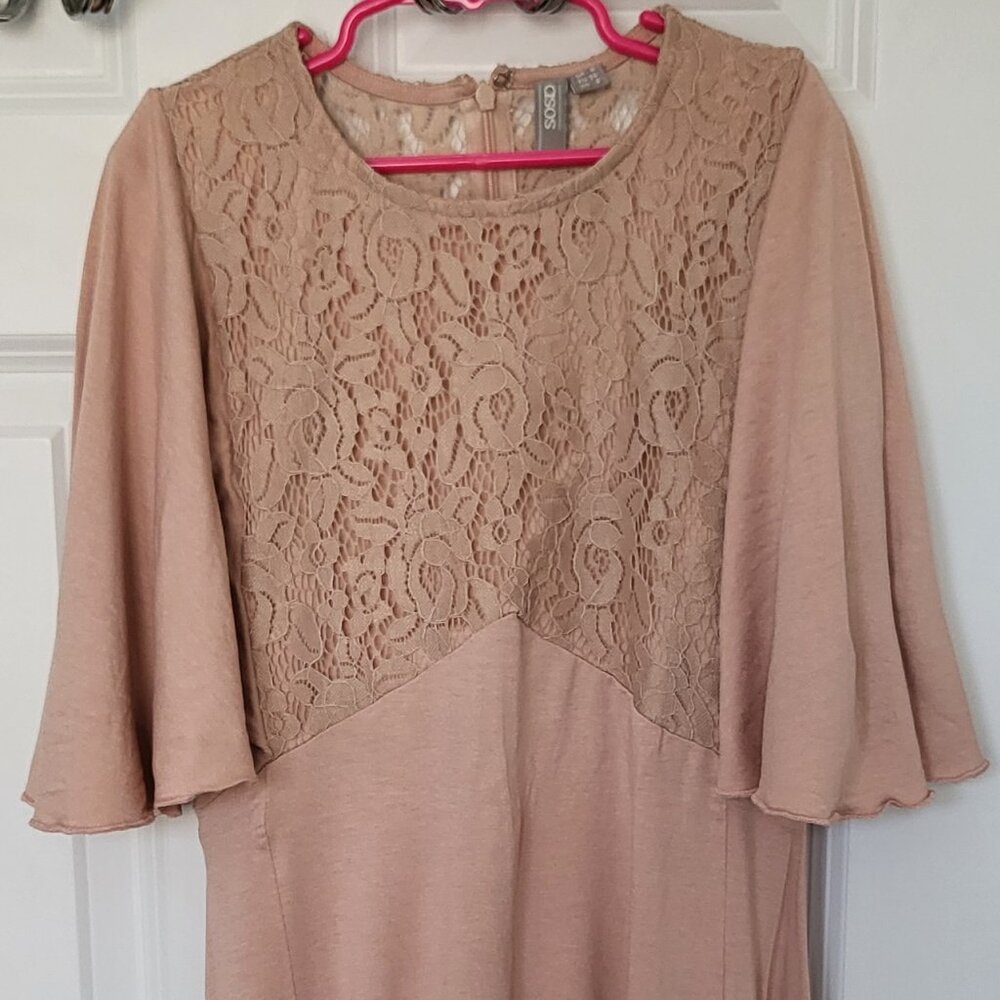 ASOS, Dress, US 2, Blush Pink